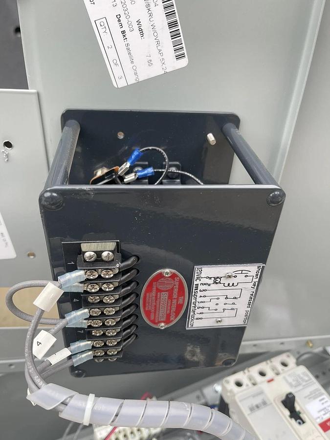 Used Eaton PRL4B Cutler-Hammer, Panelboard Bypass Panel, 208Y 120V, 225A, POW-R-LINE