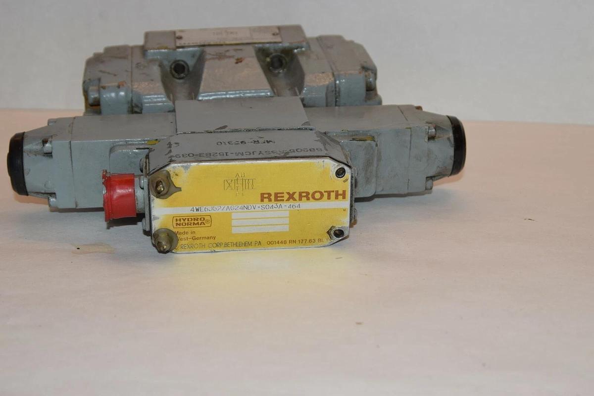 Used REXROTH 4WEH10J20/6AG24NETD/5V S0-43A-464 4WE6J52/AG24NDV-S043A-464 VALVE