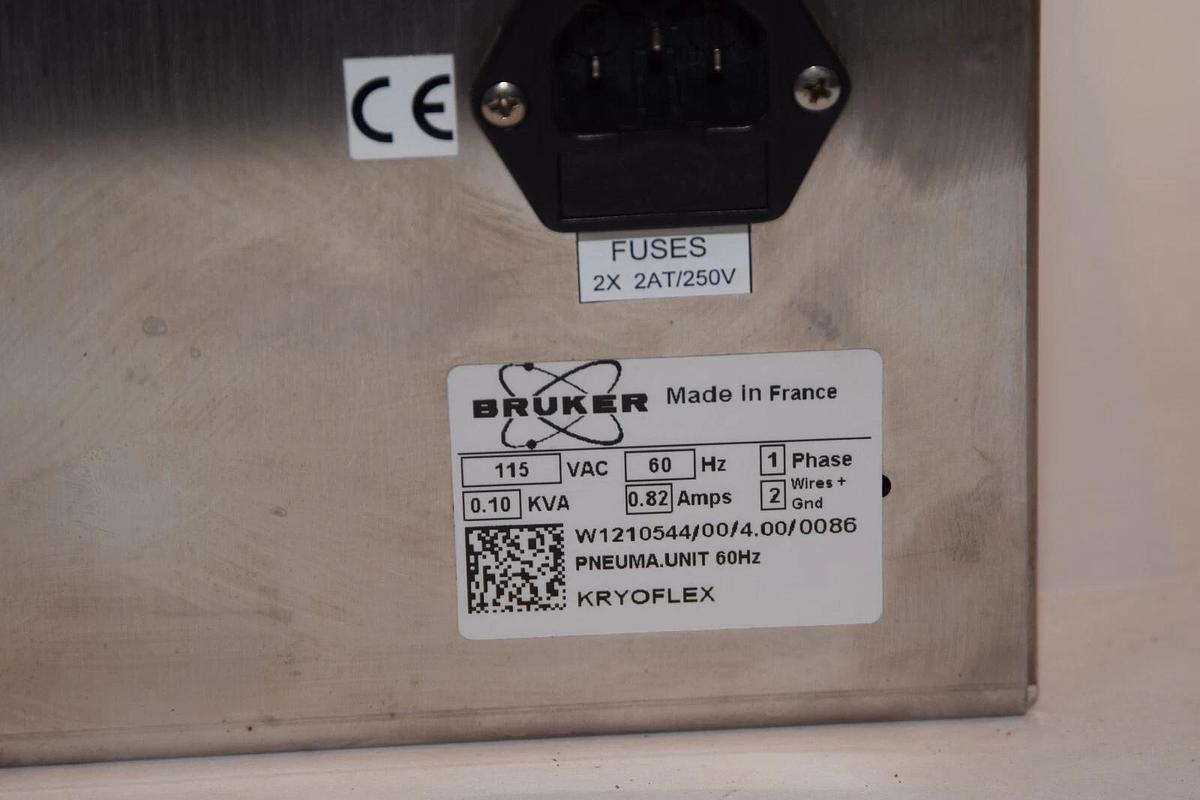 Used BRUKER W1210544/00/4.00/0086 LT4 UNITE 115V 60Hz Pneumatic Controller