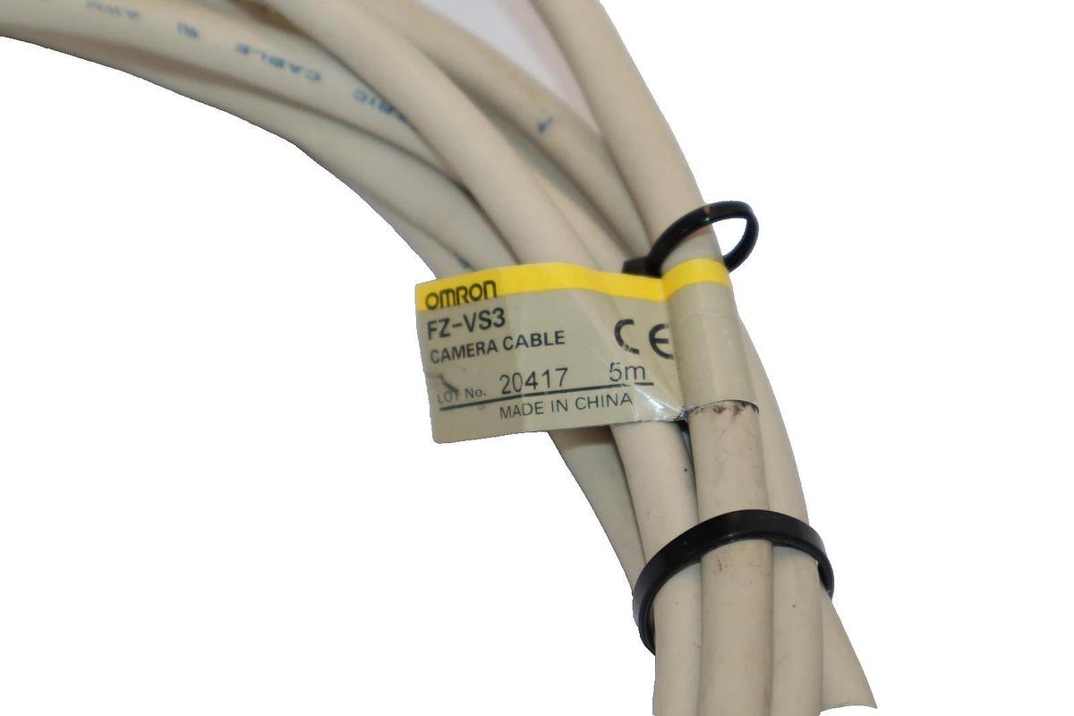 Used Omron FZ-VS3 , FZVS3 , 5m Camera Cable