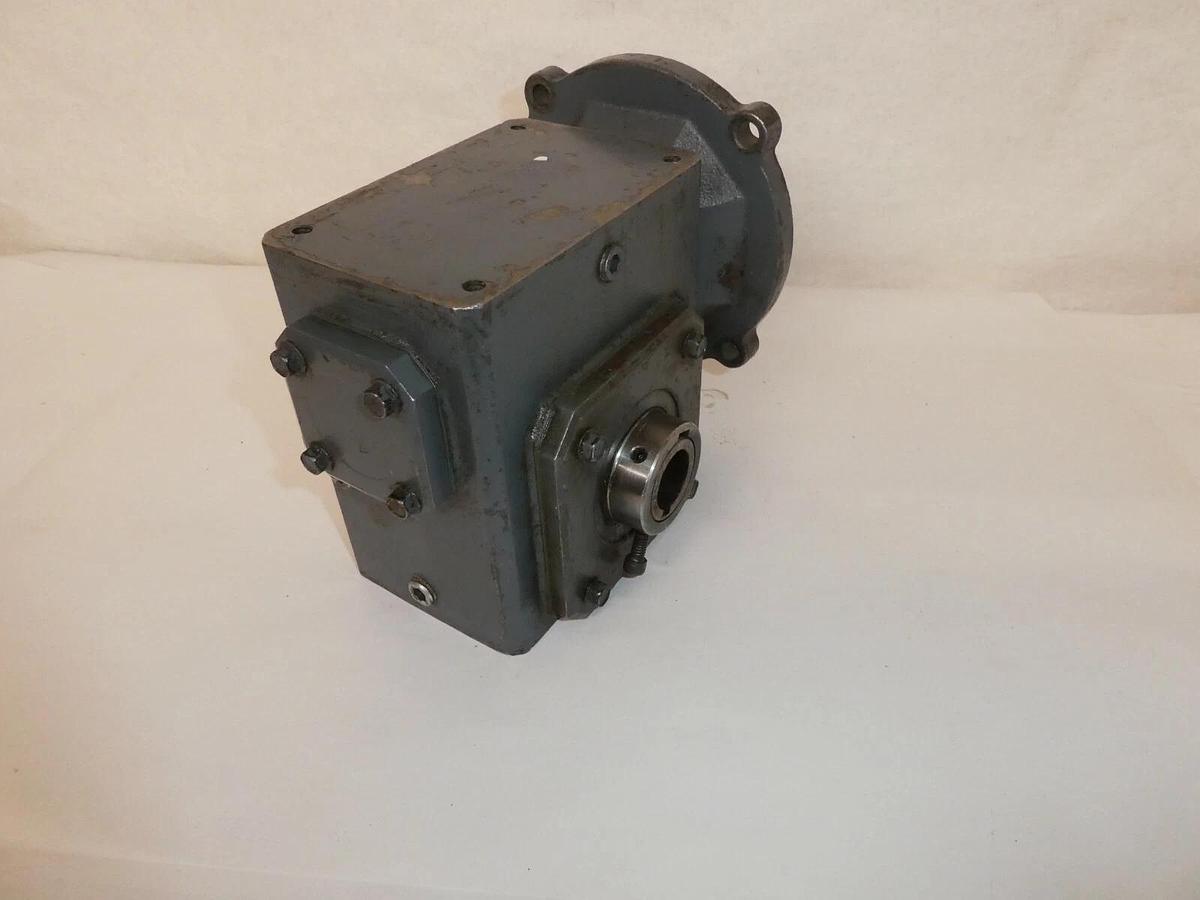 Used FALK 206WBQM1 15:1 Ratio 56 Motor Frame 1.58HP 1" / 5/8" Worm Gear Reducer
