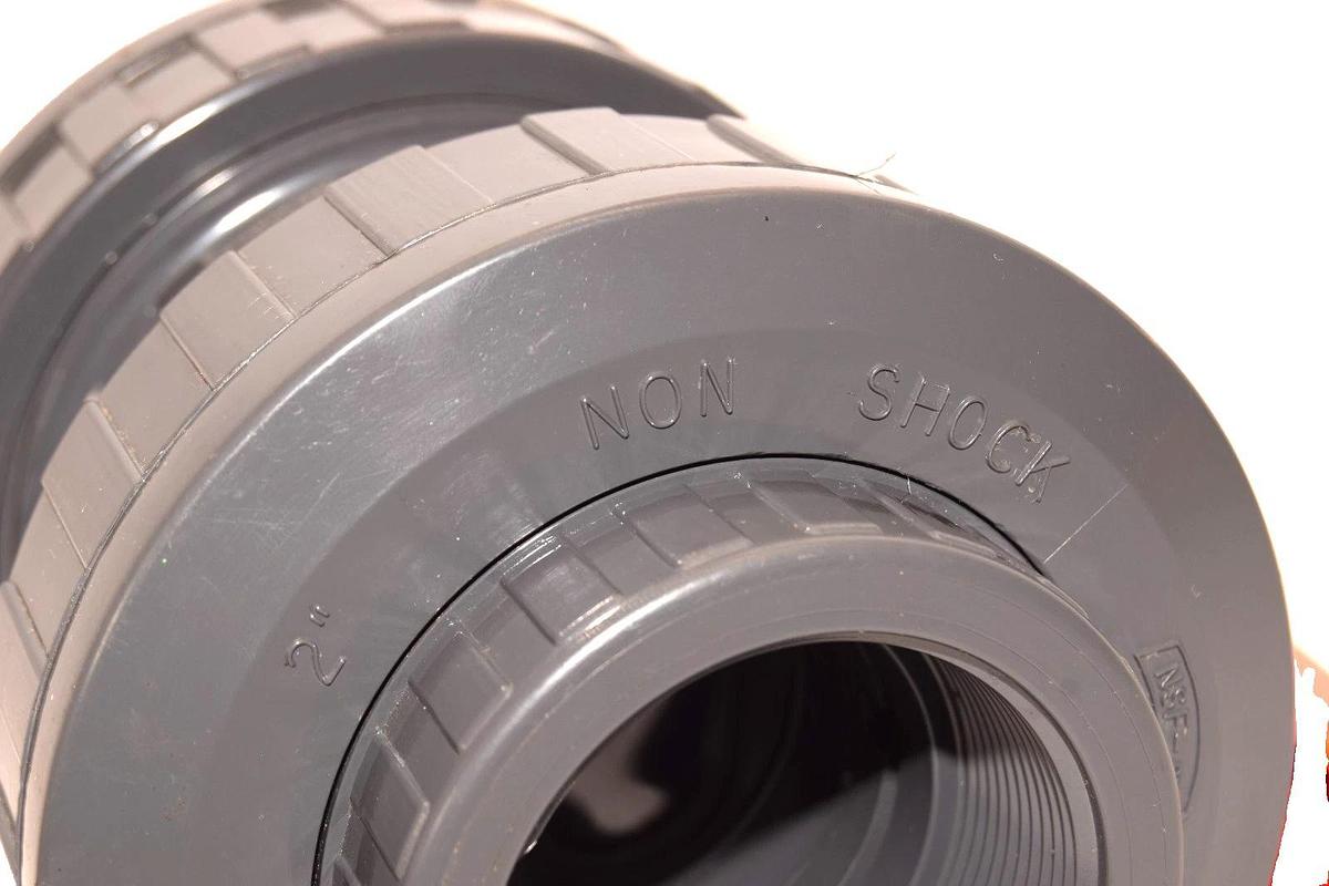 George Fischer 2" Threaded Non-Shock True Union Ball Valve PVC (New)