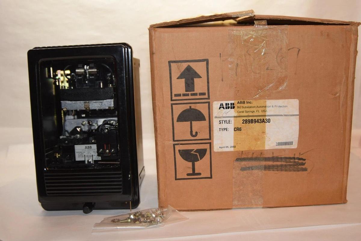 ABB 289B943A30 CR6 CR-6 Directional Overcurrent Relay 120v NEW