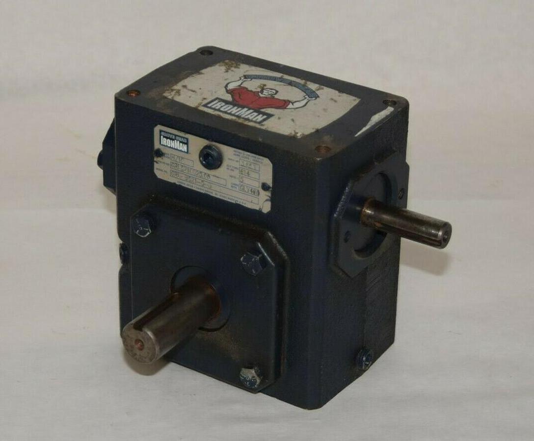 (NEW) IRONMAN GRL-B821-5-D GRLB8215D 3.653 5:1 Right Angle Gear Reducer