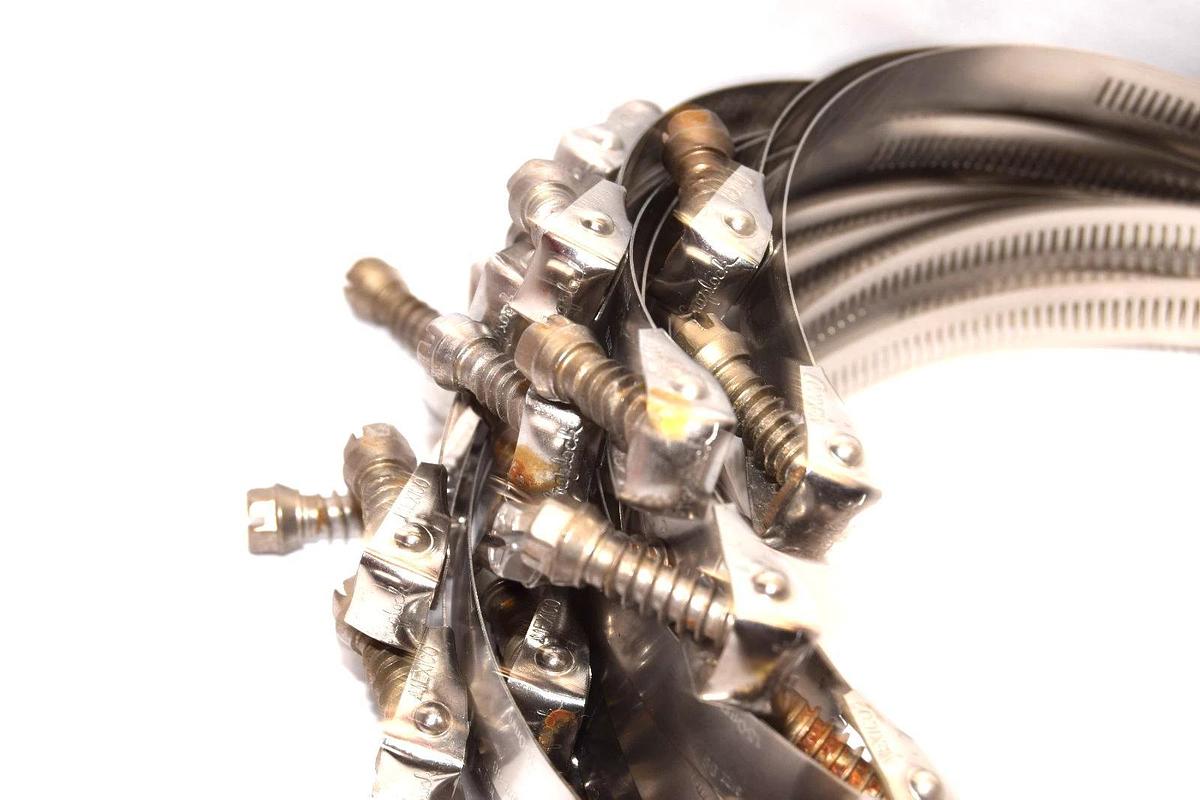 Used Ideal Snaplock Size 88 , 150mm Stainless Steel Hose Clamp (Lot of 31)