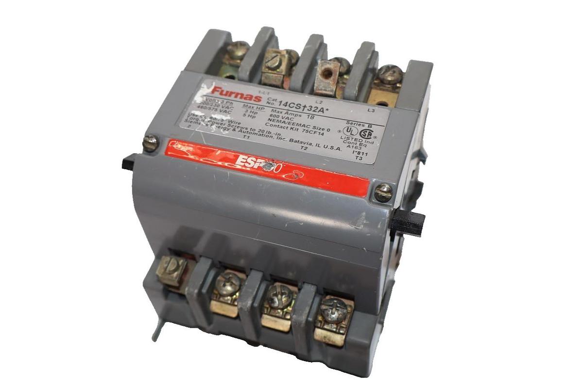 Furnas Size 0 Starter Sz 0 14CS+32A 3Ph 18Amp 200/230v 460/575v