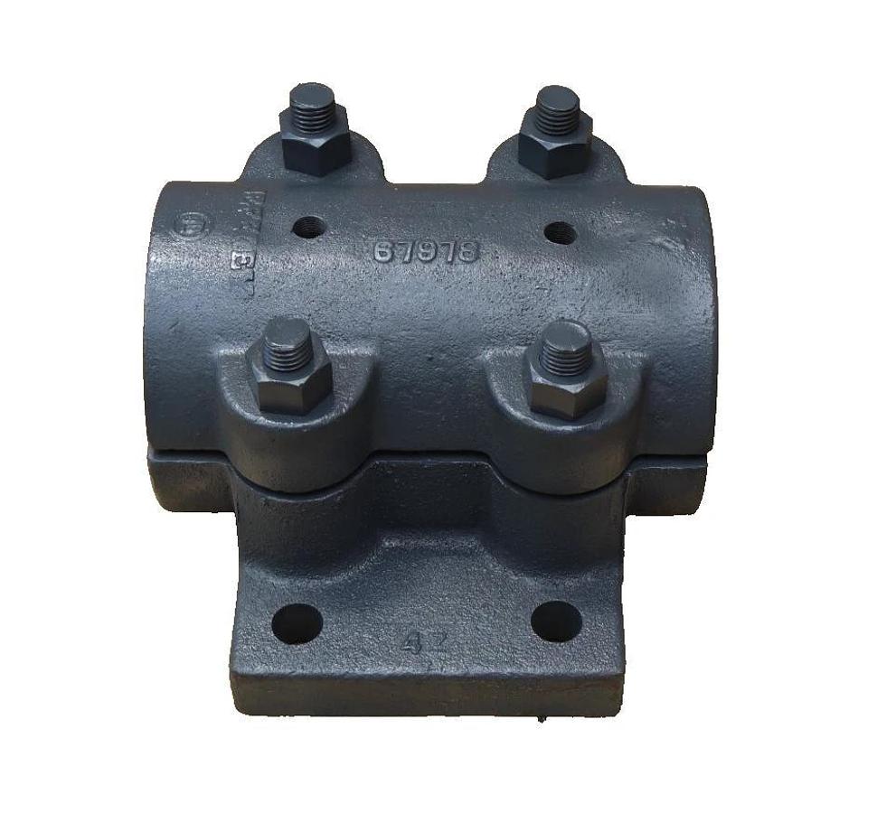 Jeffrey 4 Bolt Split Sleeve Bearing Housing 4-7/16" 4 7/16  67978 67979 13" NOS