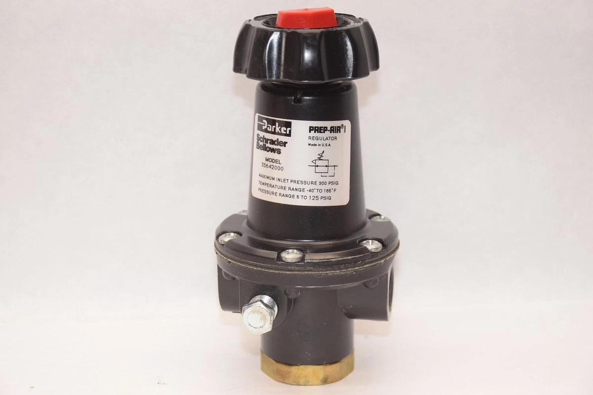 (NEW) PARKER 35642000 5-125psig Prep-Air Regulator USA