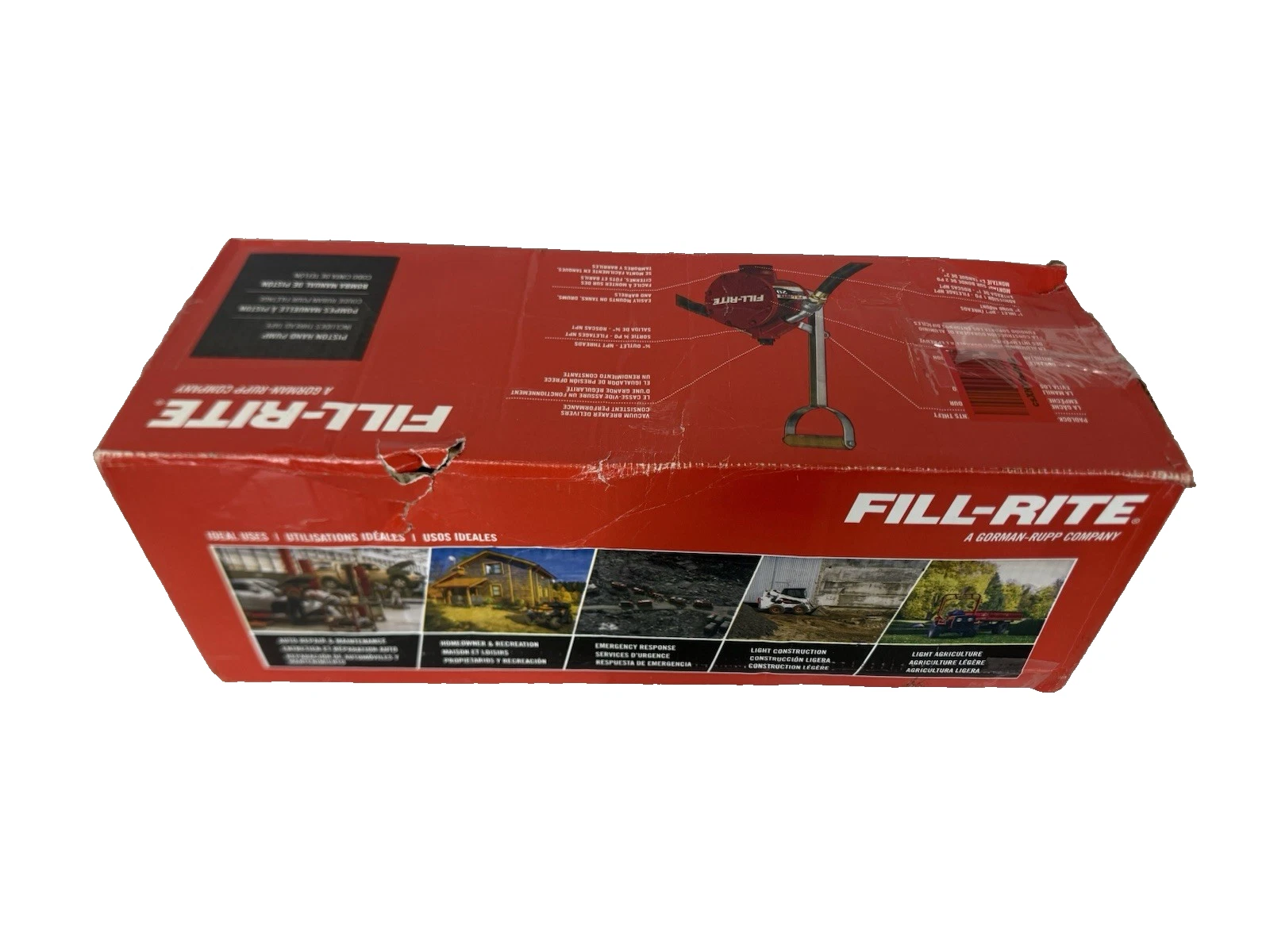 Fill-Rite FillRite 5200 Series Piston Hand Pump Hose & Nozzle FR152 20Gal (NEW)