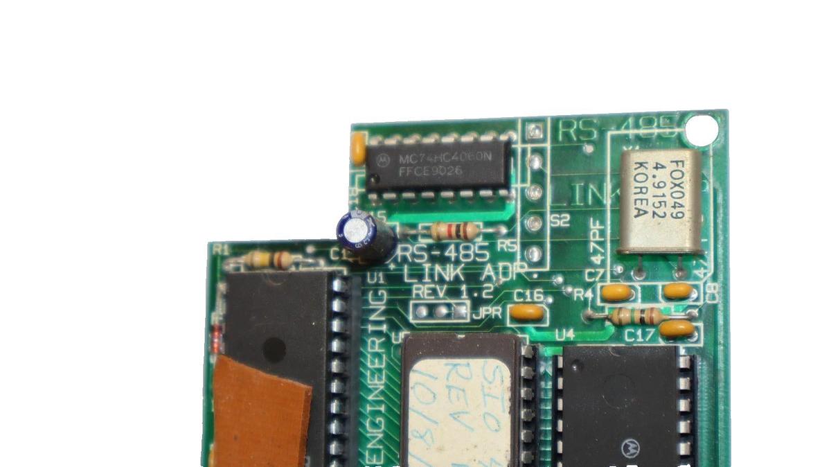 Used Microsystems Engineering RS-485 , RS485 Link ADP Rev 1.2 Circuit Board