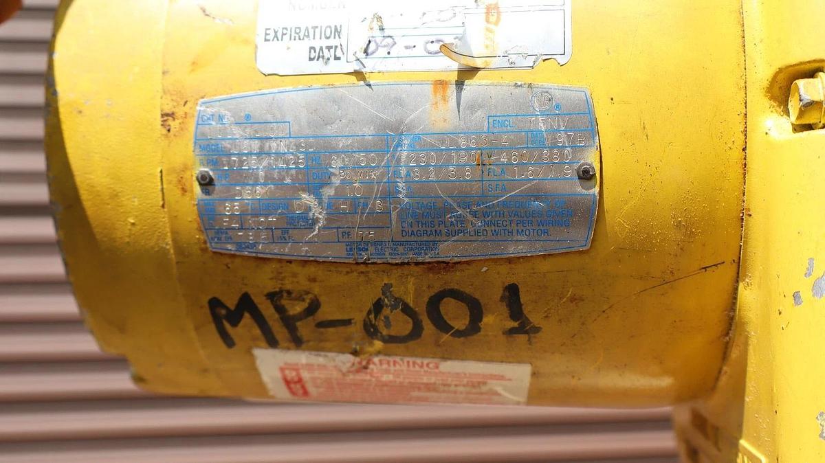 Used Yale 2 Ton Chain Hoist 4000lb 2010H083 C6T17NZ3D 460/380v 3ph 24" Chain