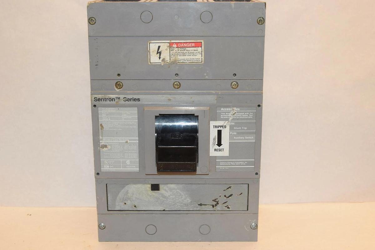 Used Siemens Sentron Molded Case Switch JXD23S400A 400A 400 Amp A 240 VAC