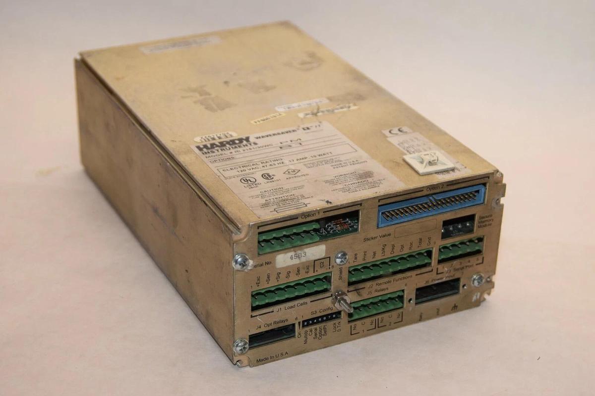 Used HARDY INSTRUMENTS HI2151/30WC-PM 120Vac .17A 10W Waversaver Wt Scale Controller