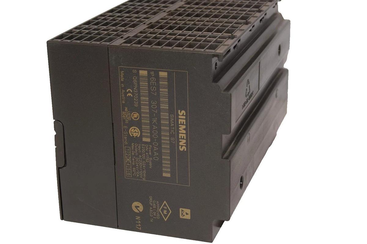 Used Siemens Simatic S7 PS307 Power Supply 6ES7 307-1KA00-0AA0 6ES73071KA000AA0