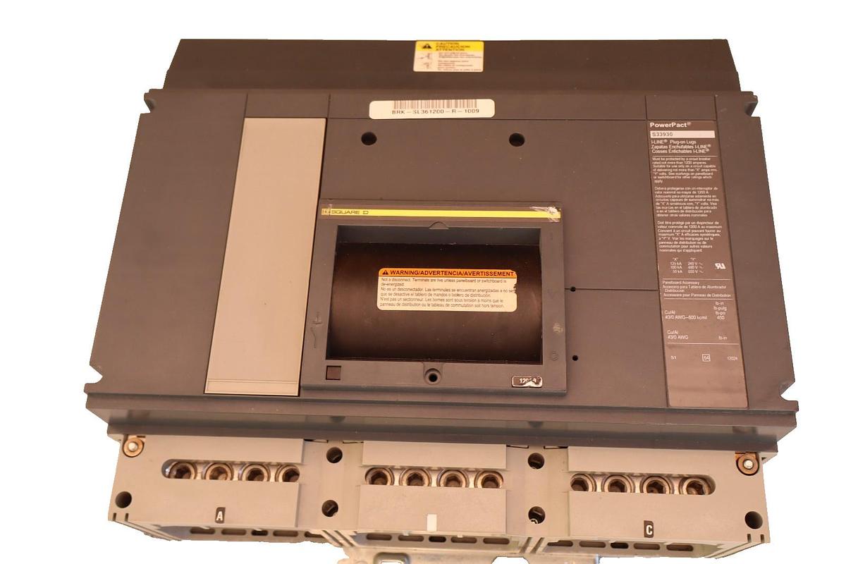 Used Square D I-Line PowerPact 1200Amp S33930 Circuit Breaker 1200 A 3Pole