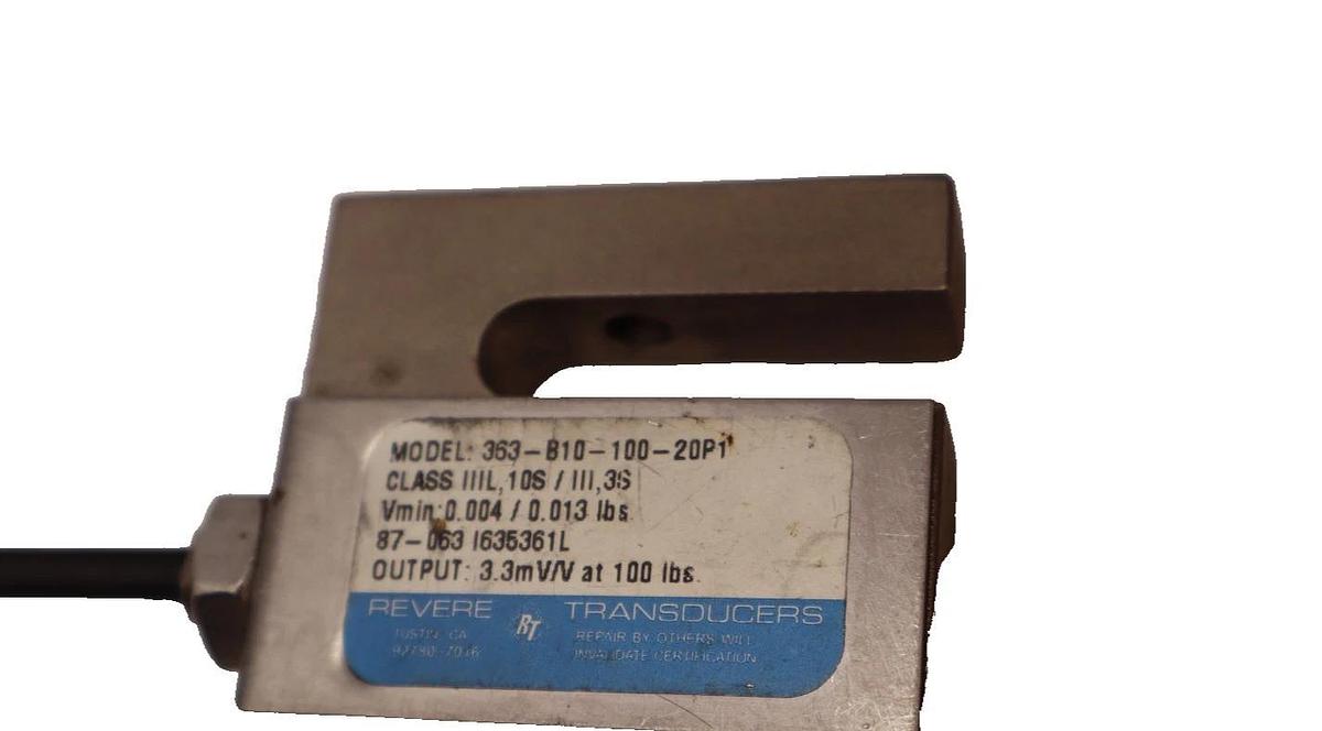 (NEW) REVERE TRANSDUCERS 363-B10-100-20P1 , 363B1010020P1 Transducer