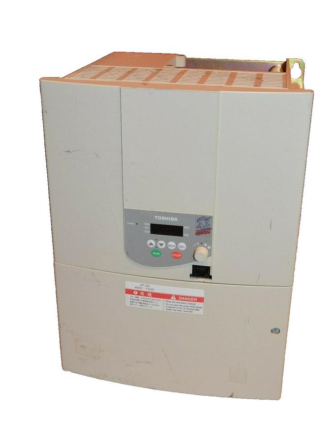 Used TOSHIBA 15hp 15 hp TRANSISTOR INVERTER 3PH 380/500V VFS9-4110PL-WN