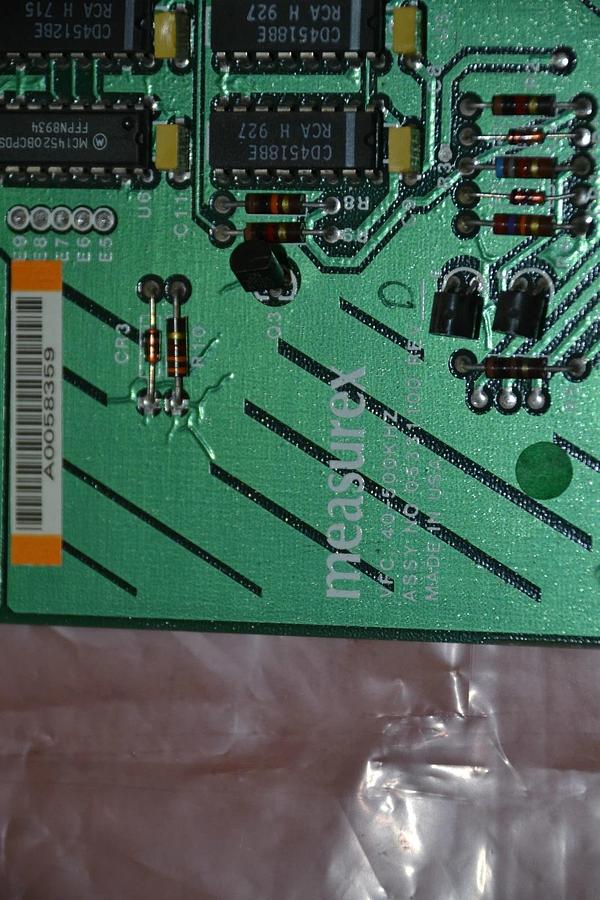 Used MEASUREX CIRCUIT BOARD CARD 40-500KHZ 40 500KHZ 40500KHZ 05331100 REV. D