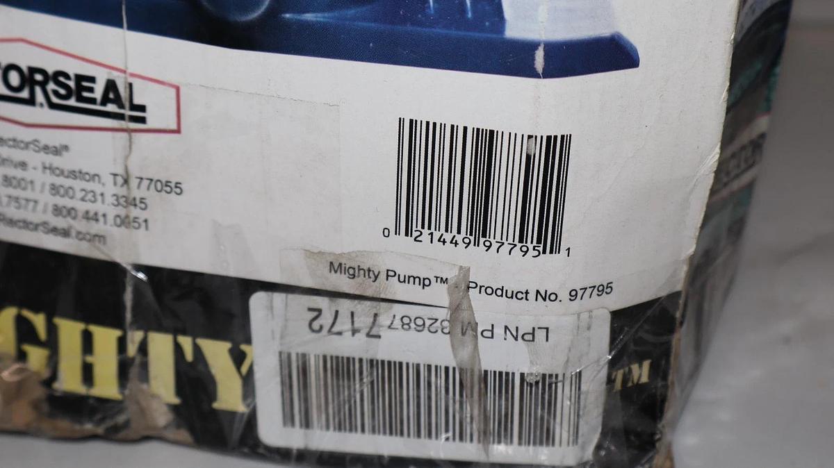 RectorSeal Mighty Pump Thermoplastic Manual Pump 97795 (Nos)
