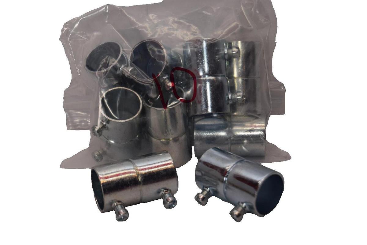 (Lot 10) EATON / HALEX TOPAZ Assorted Brand 3/4" EMT Set Screw Type Coupling NEW