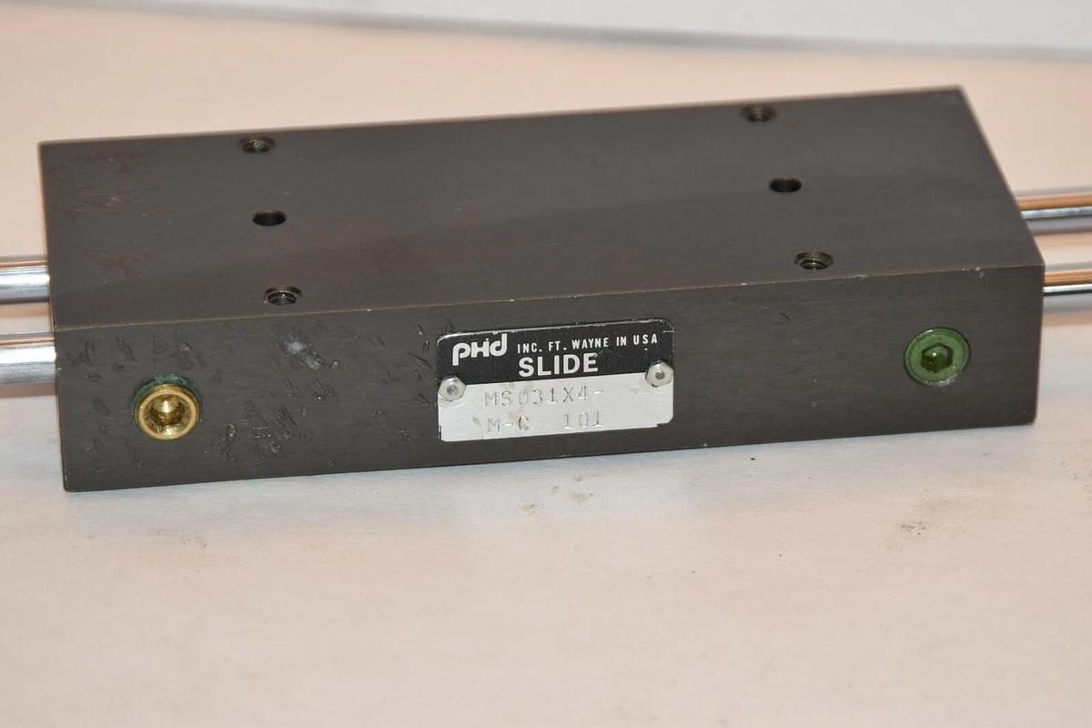 Used PHD Slide MS031x4-M-C MS031x4MC Approx 4" Stroke Pneumatic Slide
