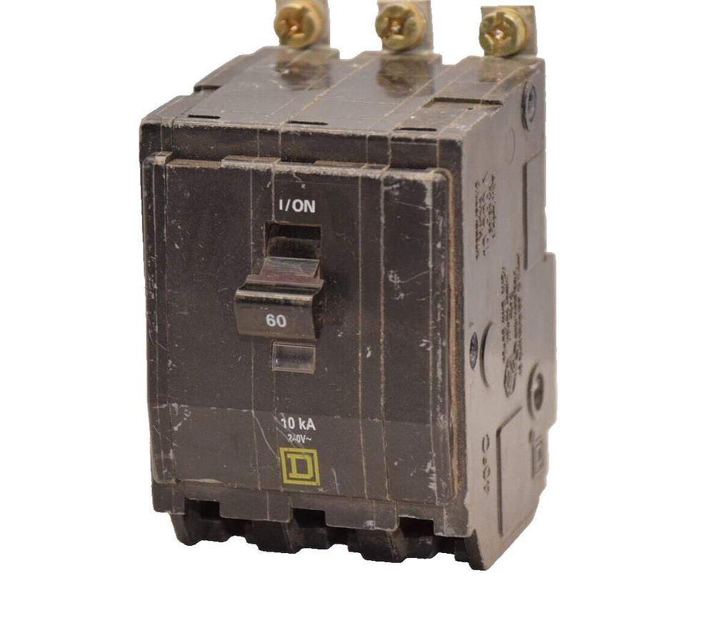 Used Square D Breaker DP-4075 QOB 60A 60 Amp 3 Pole 3P 240v (Used)