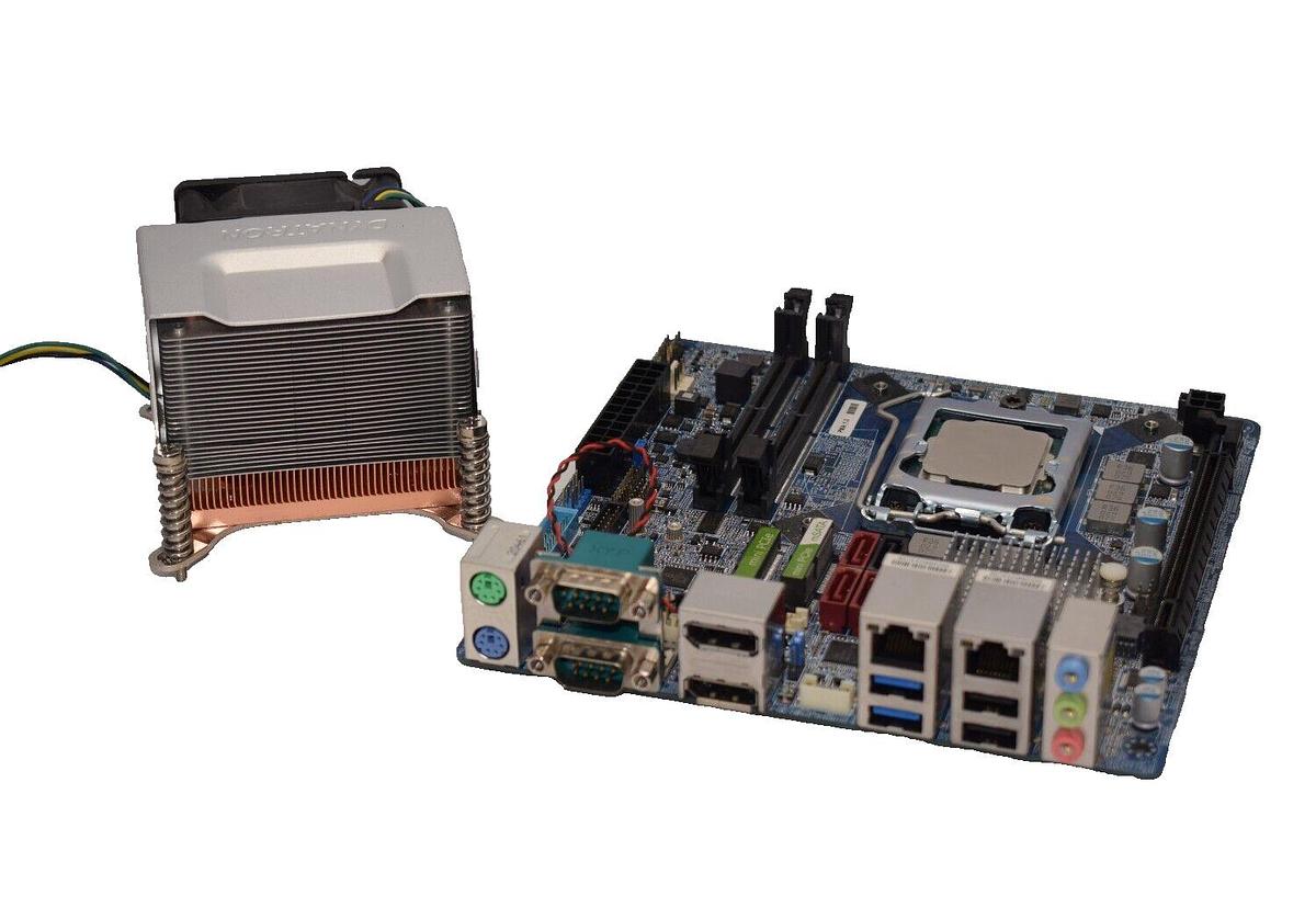 Used 71150-001 7115001 Motherboard removed from Parata Computer w/ Heat Sink