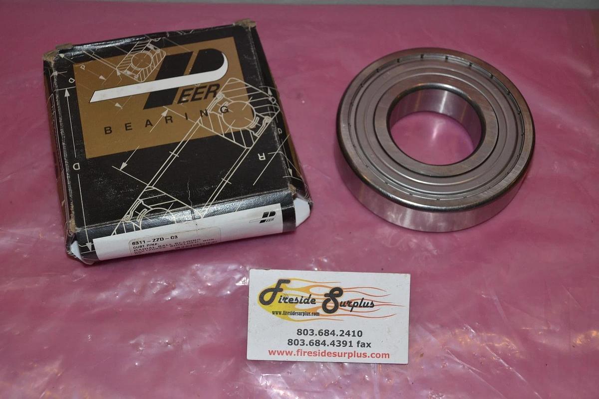 PEER BEARING 6311 Z 6311Z 6311-ZZD-C3 6311 ZZD C3 631122DC3 NEW