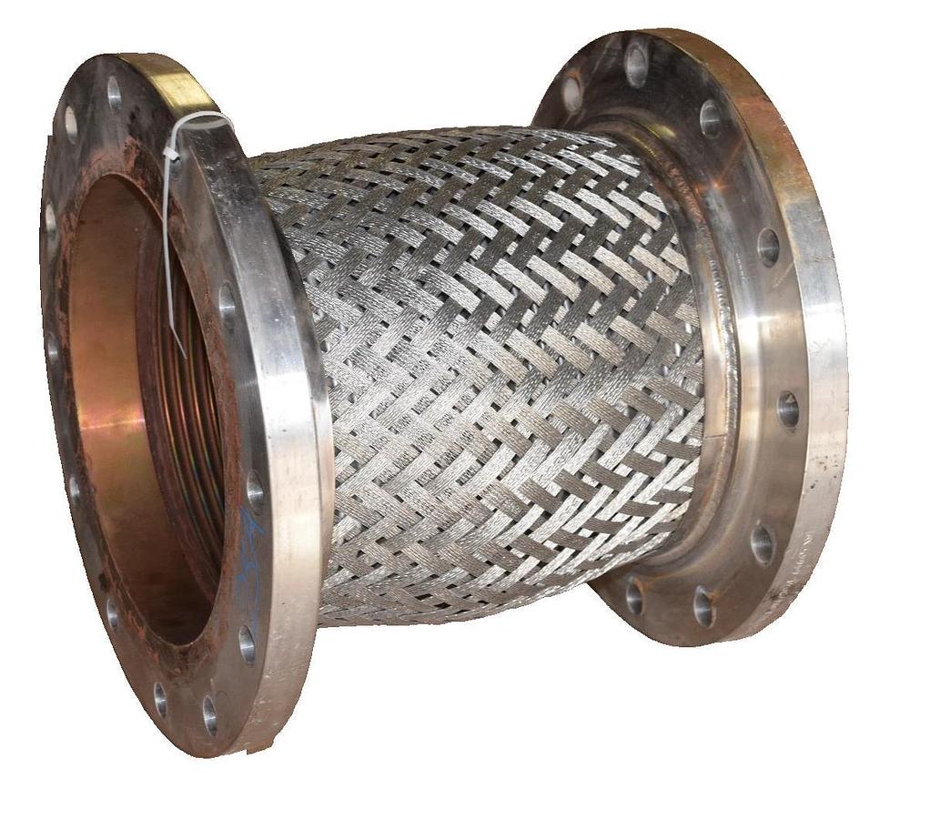 Used Expansion Joint Fitting Flex Pipe 12" X 19" 304 Stainless Steel SS