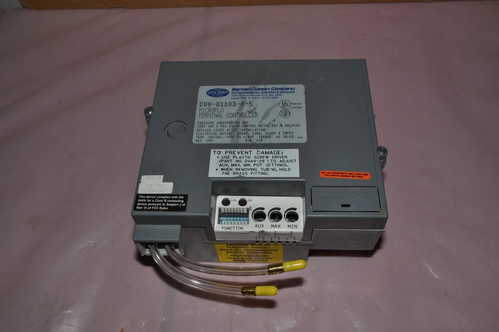 Used BARBER COLMAN CVV-81103-0-5 CVV8110305 MICROFLO TERMINAL CONTROLLER