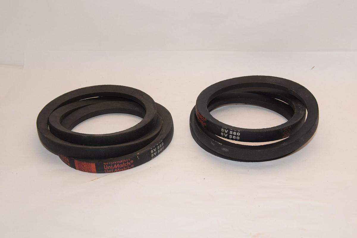 (NEW - Lot of 2) JASON 5V560 UniMatch V-Belt