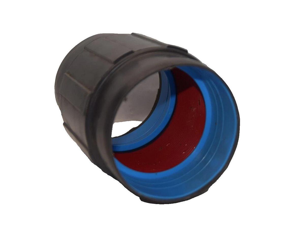 ROBROY / PLASTI-BOND 4" NPT PVC Coated Conduit Body Straight Fitting Coupling