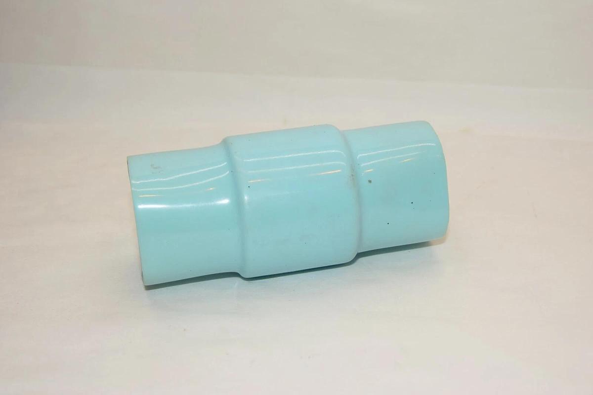 (NEW) Thomas & Betts 2" Plastic Bond Conduit Body Light Blue Straight Fitting