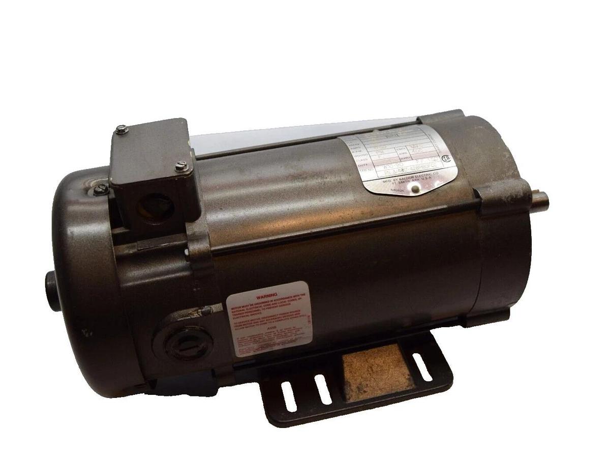 Warner Baldor Seco Motor M0G7211100 MOG7211100 34-6267-3946 .75hp 1750rpm 180VDC