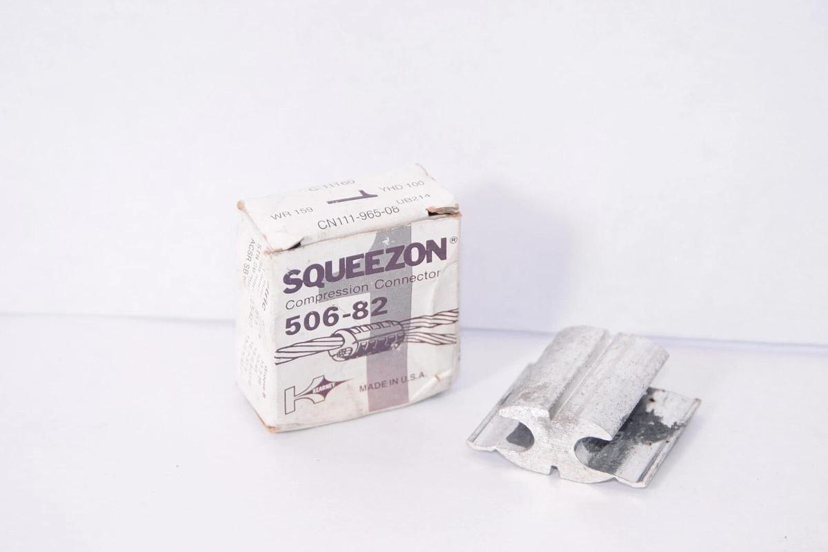 (NEW - Lot of 42) SQUEEZON 506-82 Compression Connector USA