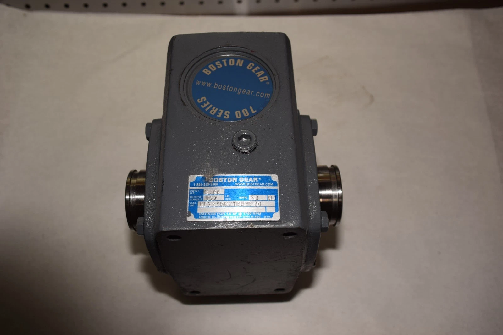 BOSTON GEAR HF72150ZTB5HP20 0.66 HP GEAR REDUCER RATIO 50 NEW