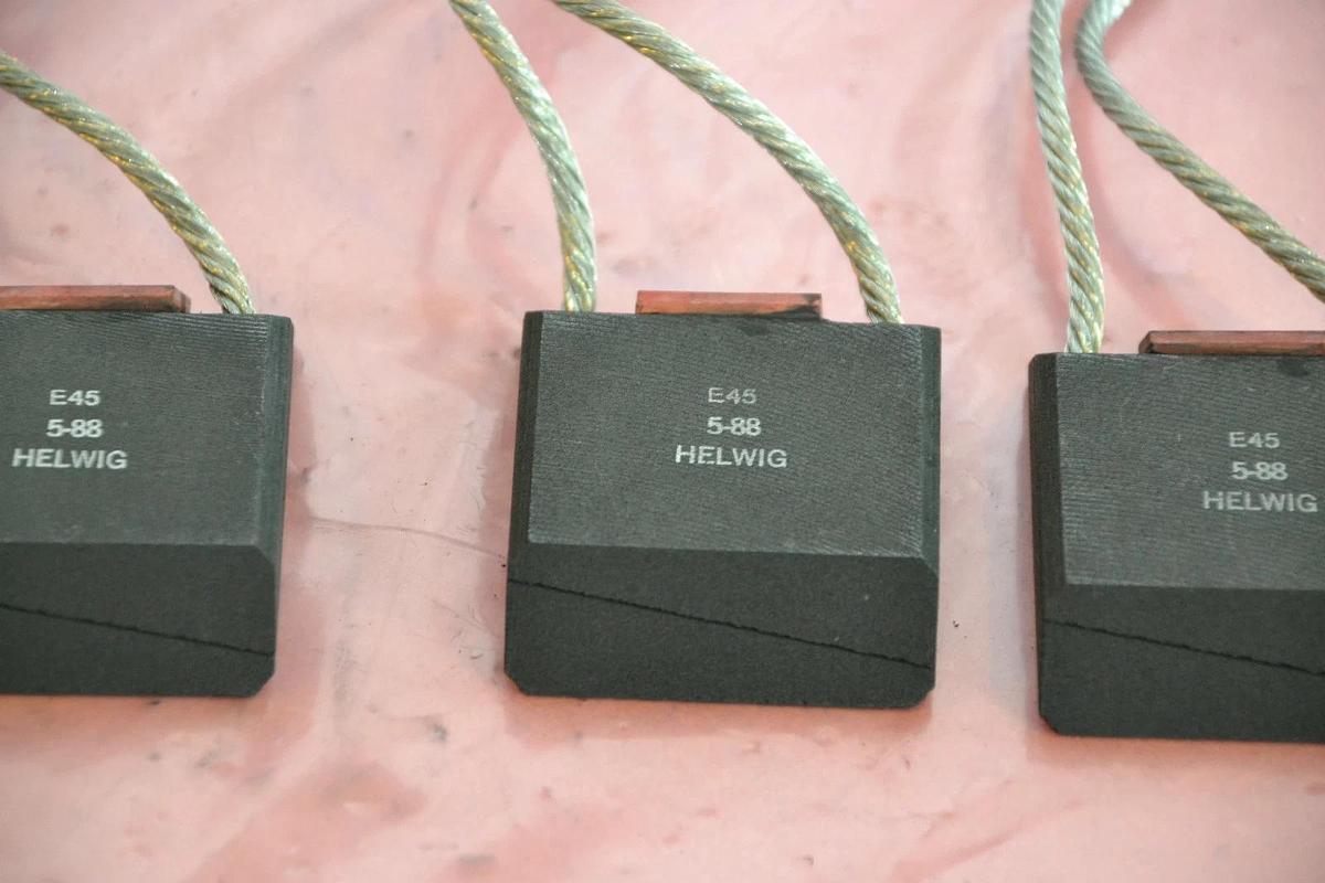 (9) HELWIG MOTOR BRUSH BRUSHES 2 3/8 X 2 X 5/8 E45 E 45 5-88 5 88 E455-88 NEW