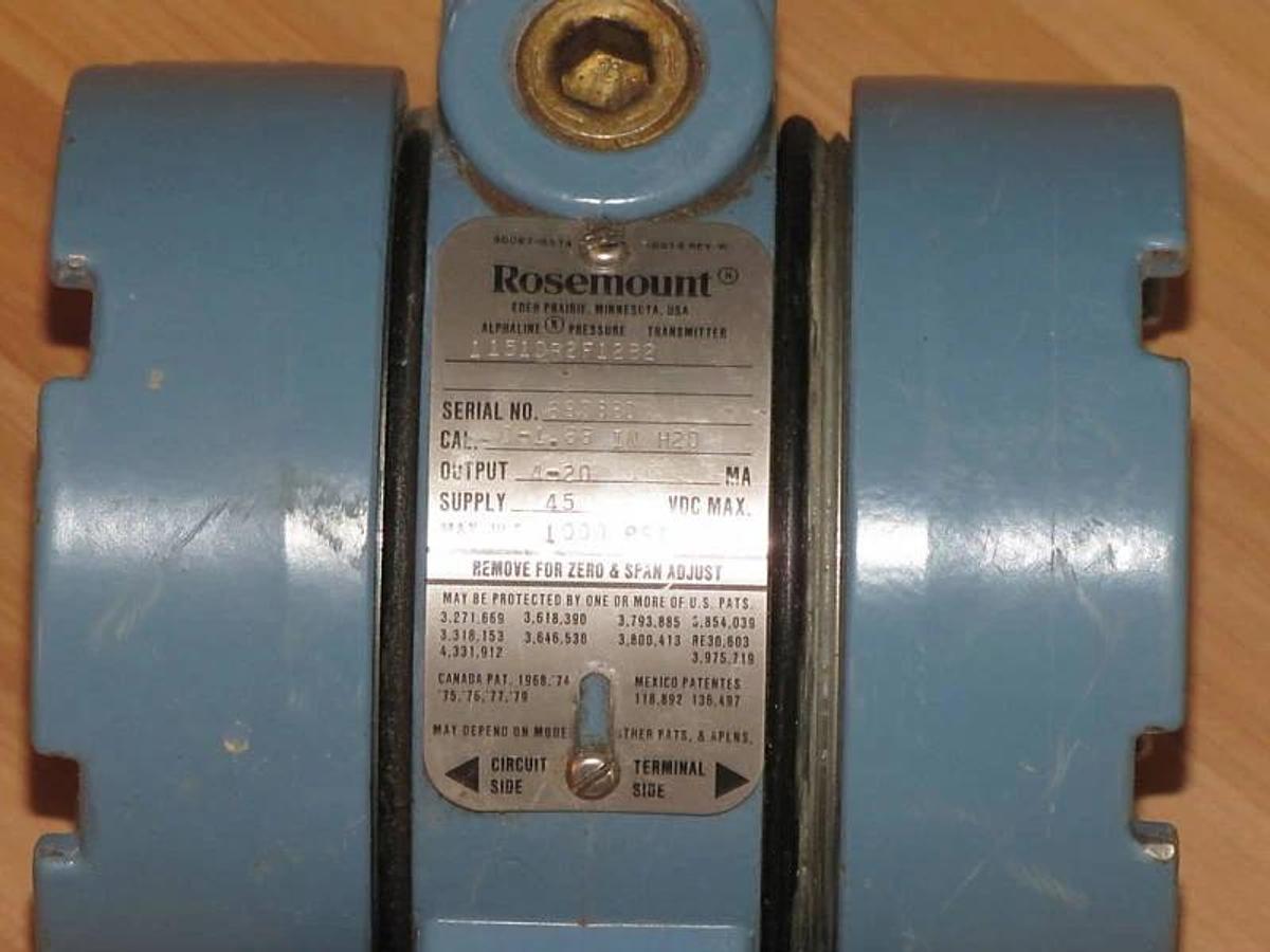 Used FISHER ROSEMOUNT 1151DR2F12B2 PRESSURE TRANSMITTER 1151