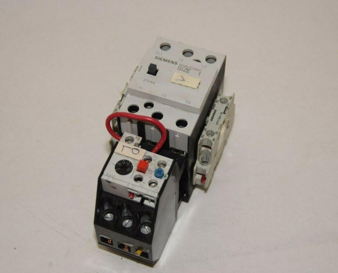 Used SIEMENS Size Sz 1 Starter 3TF4422-0A..1 110-120v coil  Relay 3UA55 00-1B* 1,25-2