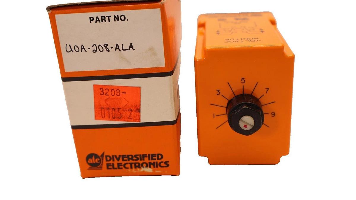Diversified Electronics Current Relay 208V 5A UDA-208-ALA U0A-208-ALA (New)