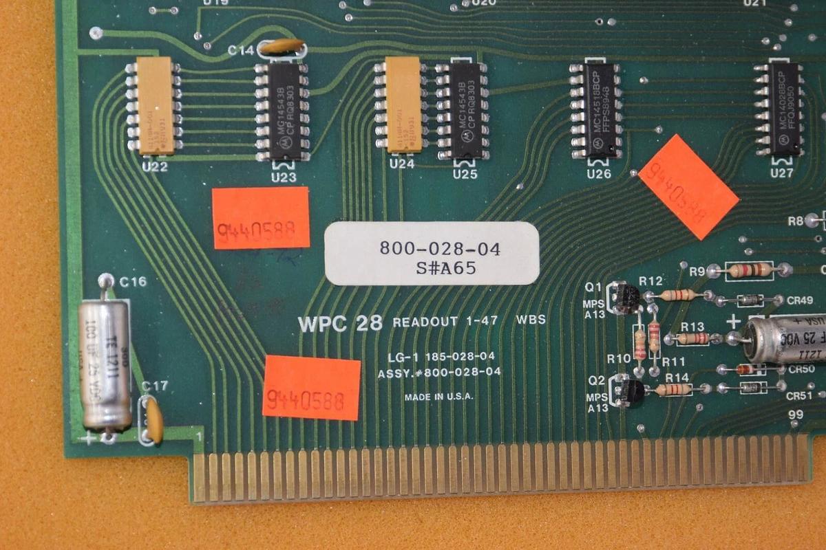 (NEW) WPC 28 800-028-04 80002804 WBS Readout Card