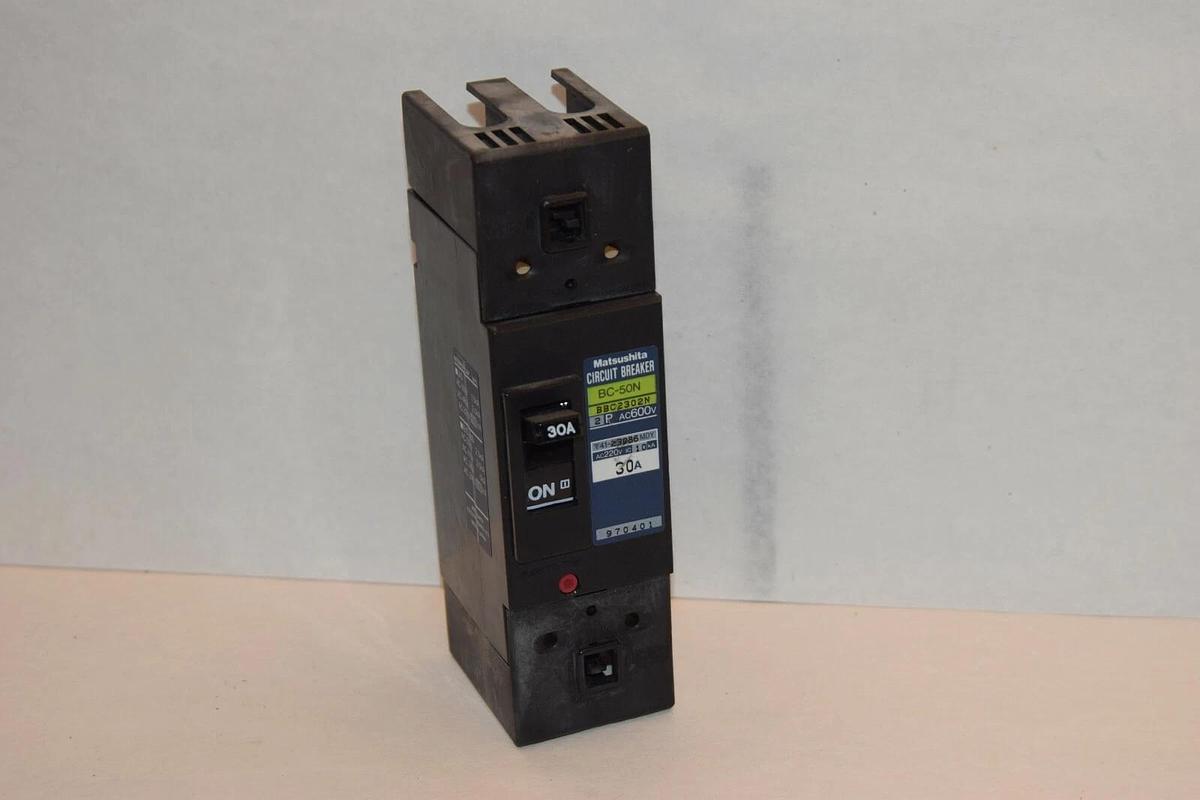 Used MATSUSHITA 30 amp Circuit Breaker BC-50N BBC2302N 2 pole 30A 30 A