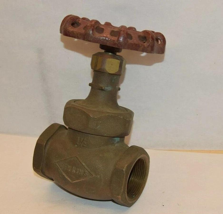 (NEW) CRANE 200S 1-1/2" Threaded CAT 212P 400CWP Brass Globe Valve