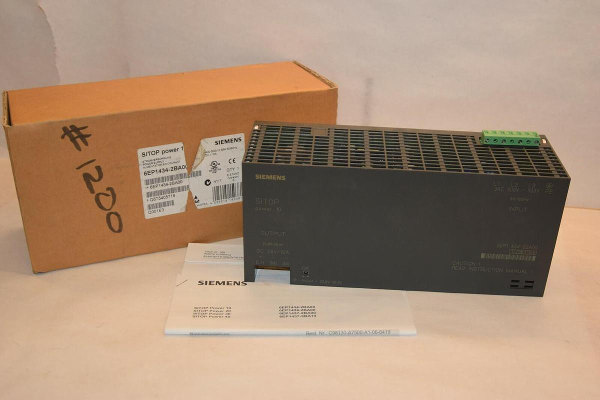 (NEW) SIEMENS 6EP1434-2BA00 Q6T5405719 24V 10A SITOP Power Supply