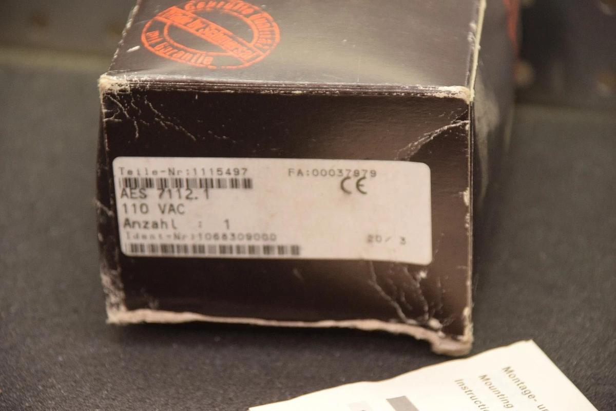 Schmersal AES 7112 110 Vac Safety Control Module  7112.1 110VAC AES7112.1