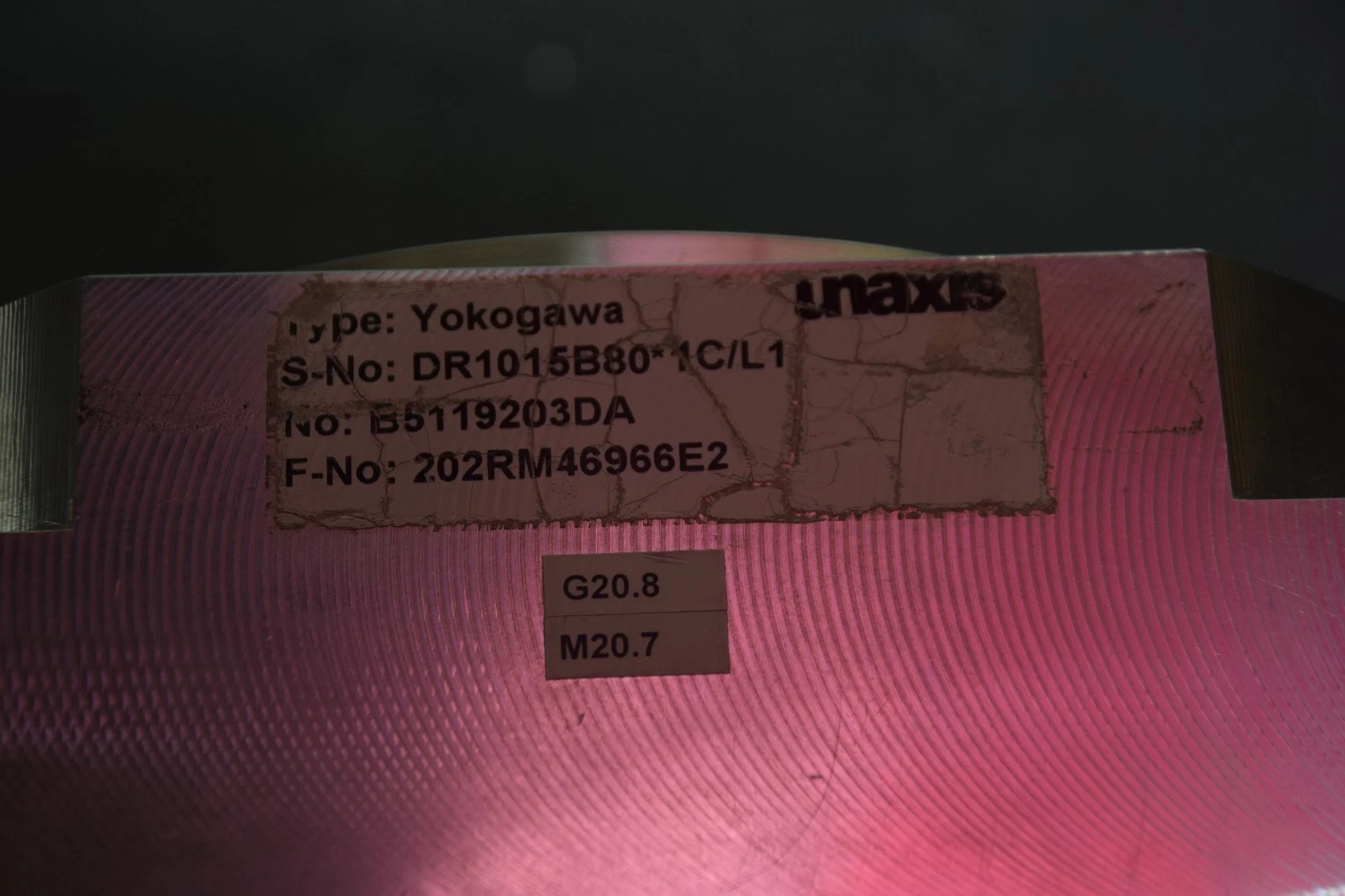 Used Yokogawa Unaxis Servo Motor DR1015B80*1C/L1, B5119203DA, 202RM46966E2