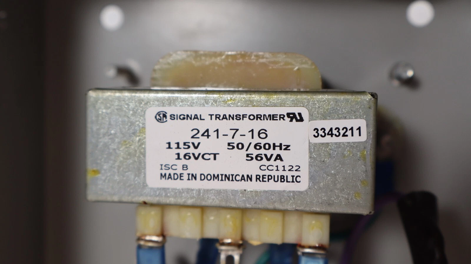 Used DIGITAL MONITORING PRODUCTS 322/323 56Va 6 x 6-3/4 x 3 Burglar Alarm Transformer