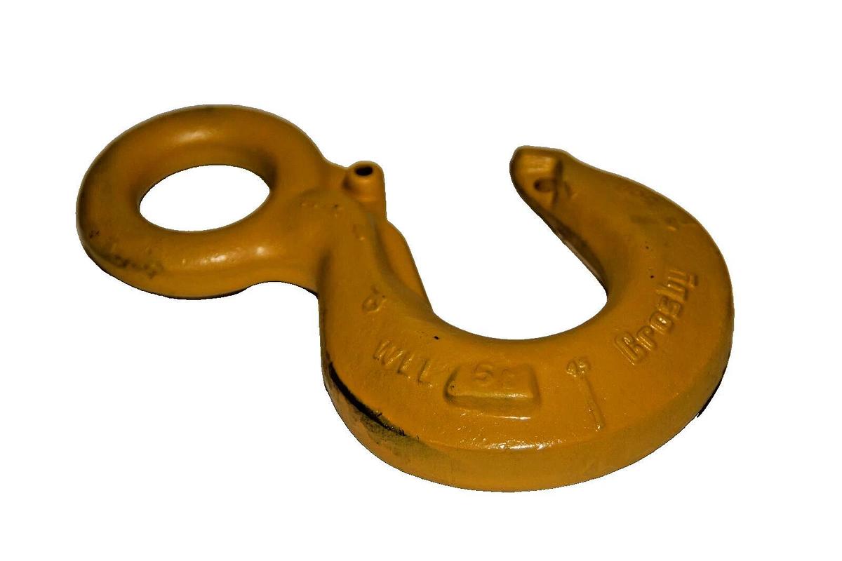CROSBY 50B WLL 5T 1-1/2" Eye Hook Hoist Crane Lift *No Safety Latch* (NEW)