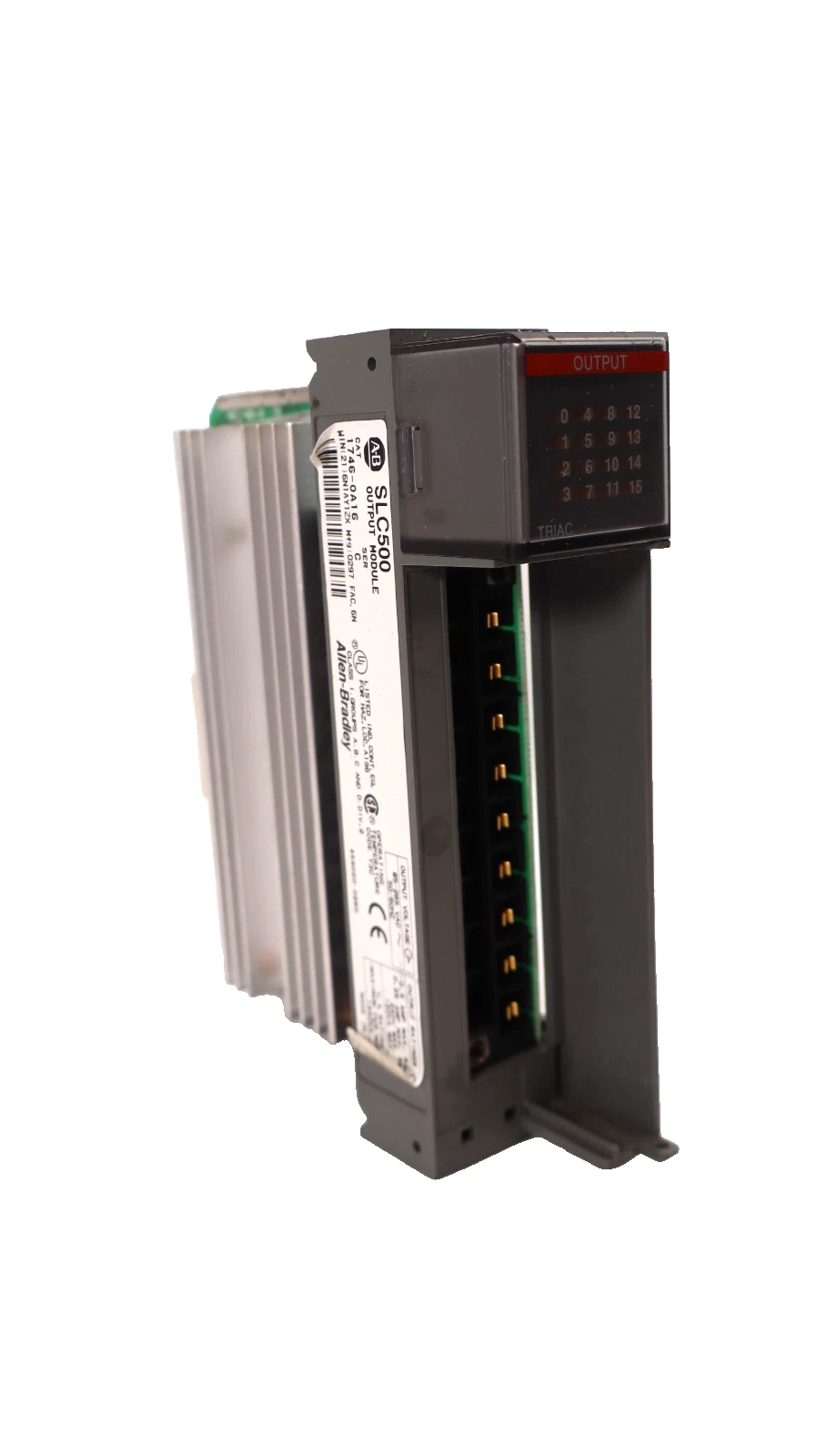 Used Allen Bradley SLC500 , 1746-0A16 Series C Output Module