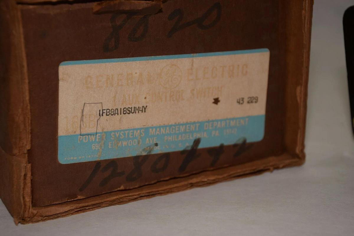 GE General Electric 1 Aux Control Switch 16SB1FB8A18SUM4Y NEW